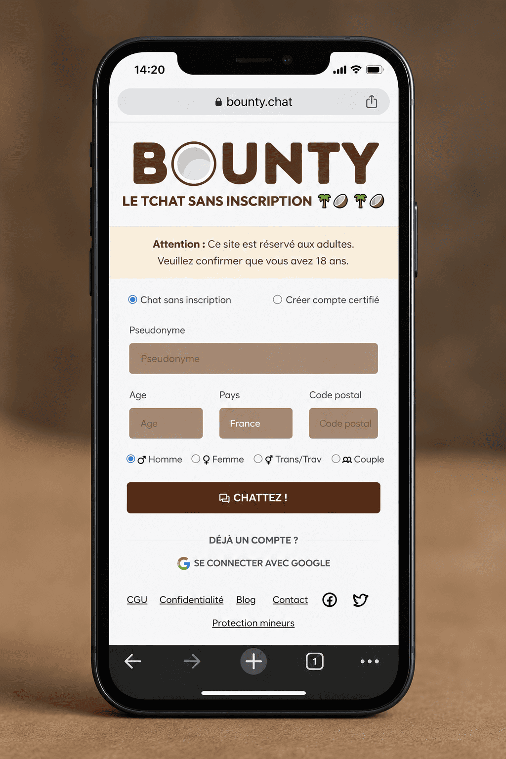 Bounty.chat fermeture ou panne ? 